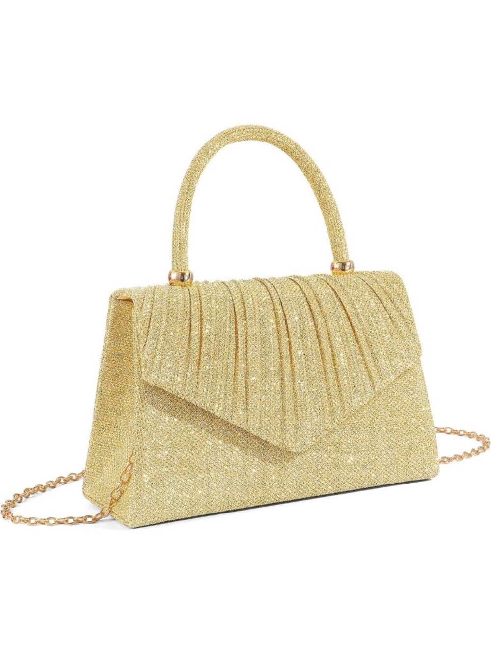 Stylish Women's Evening Handbag with Handle & Detachable Chain - Perfect for